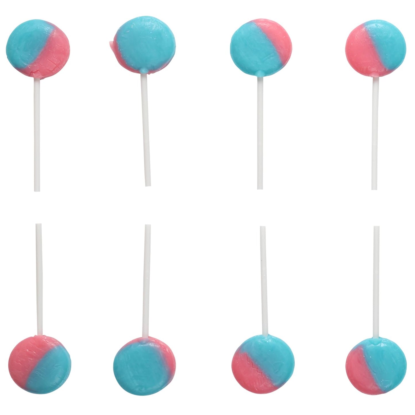 Pink and Blue Lollipops - 3 Pounds - Summer Cotton Candy Suckers - Gender Reveal Candy Favors - Baby Shower Party