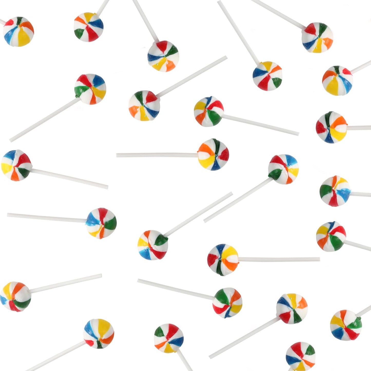 Rainbow Lollipops - 5 Pounds - Rainbow Parade Throws - Individually Wrapped Round Hard Candy Suckers for Kids, Party Favors, Goodie Bags, Piñatas, Birthday Candy Buffets