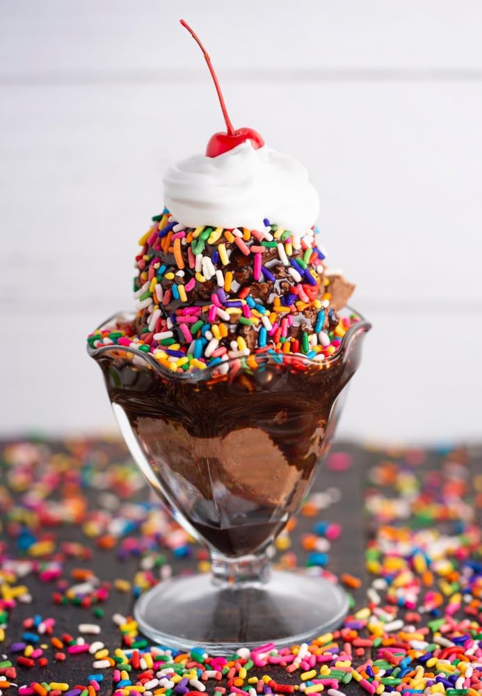 Rainbow Sprinkles - 2.2 Pounds - Bulk Rainbow Jimmies for Cookies - Birthday Cake for Ice Cream, Baking, Cupcakes, Donuts