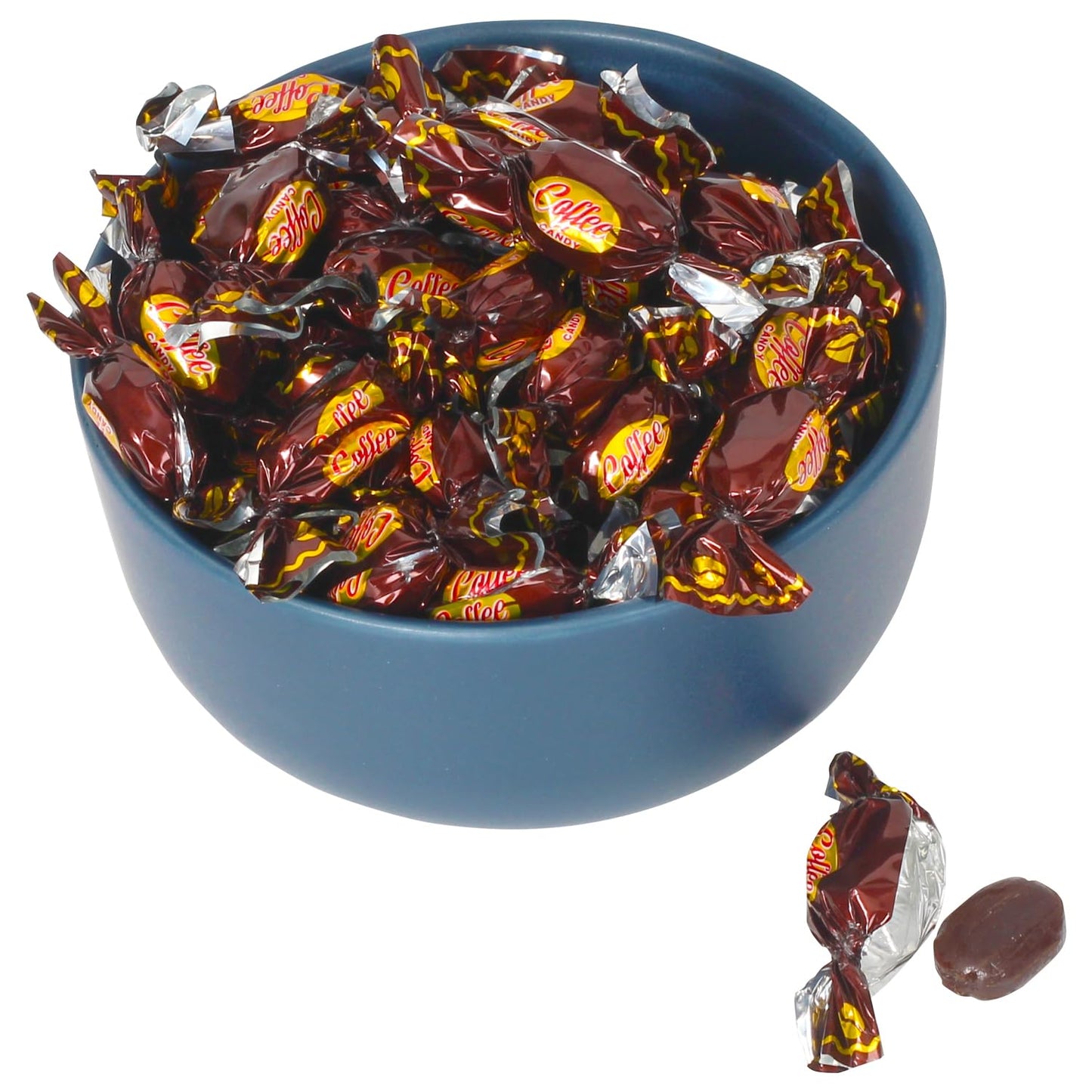 Coffee-flavored Hard Candies - 3 Pounds - Individually Wrapped - Big Bulk Coffee Candy Original