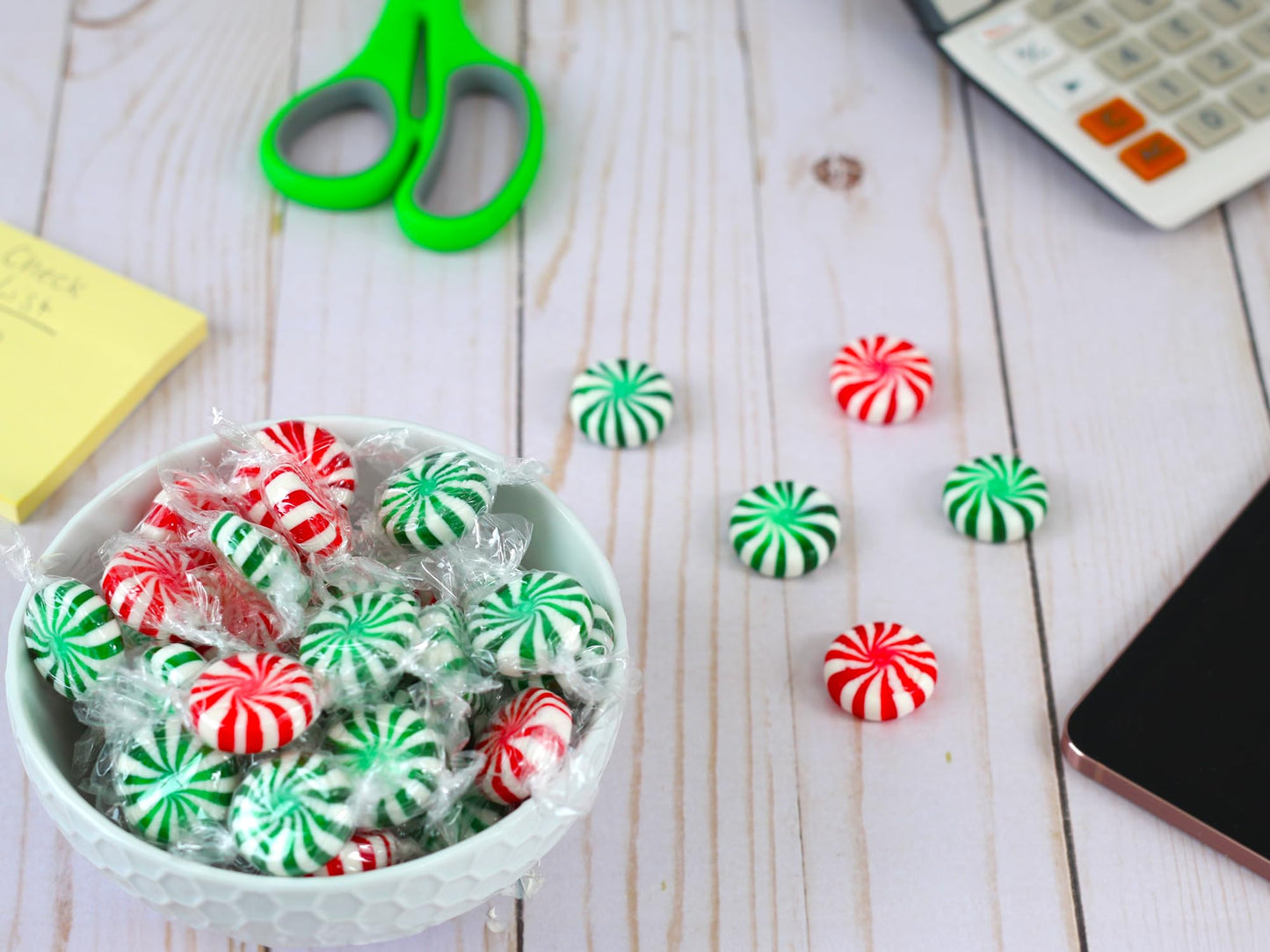 Christmas Starlight Mint Candy - 3 Pounds - Peppermint and Spearmint - Bulk Mints Hard Candy Individually Wrapped