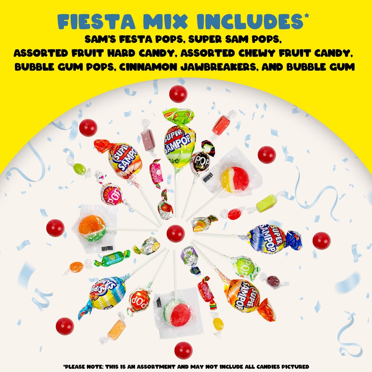 Pinata Candy - 5 Pounds 2.26 KG - Parade Candy Assortment - Individually Wrapped Mix for Party Favors - Bulk Variety Bag for Pinata Stuffers - Kids Birthday, Carnival Candies