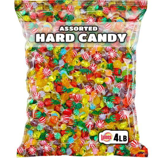 Lalees Bulk Hard Candy  4 Pounds Individually Wrapped Classic Mix  Office Candy Variety Pack for Desk, Front Counter, Lobby & Events