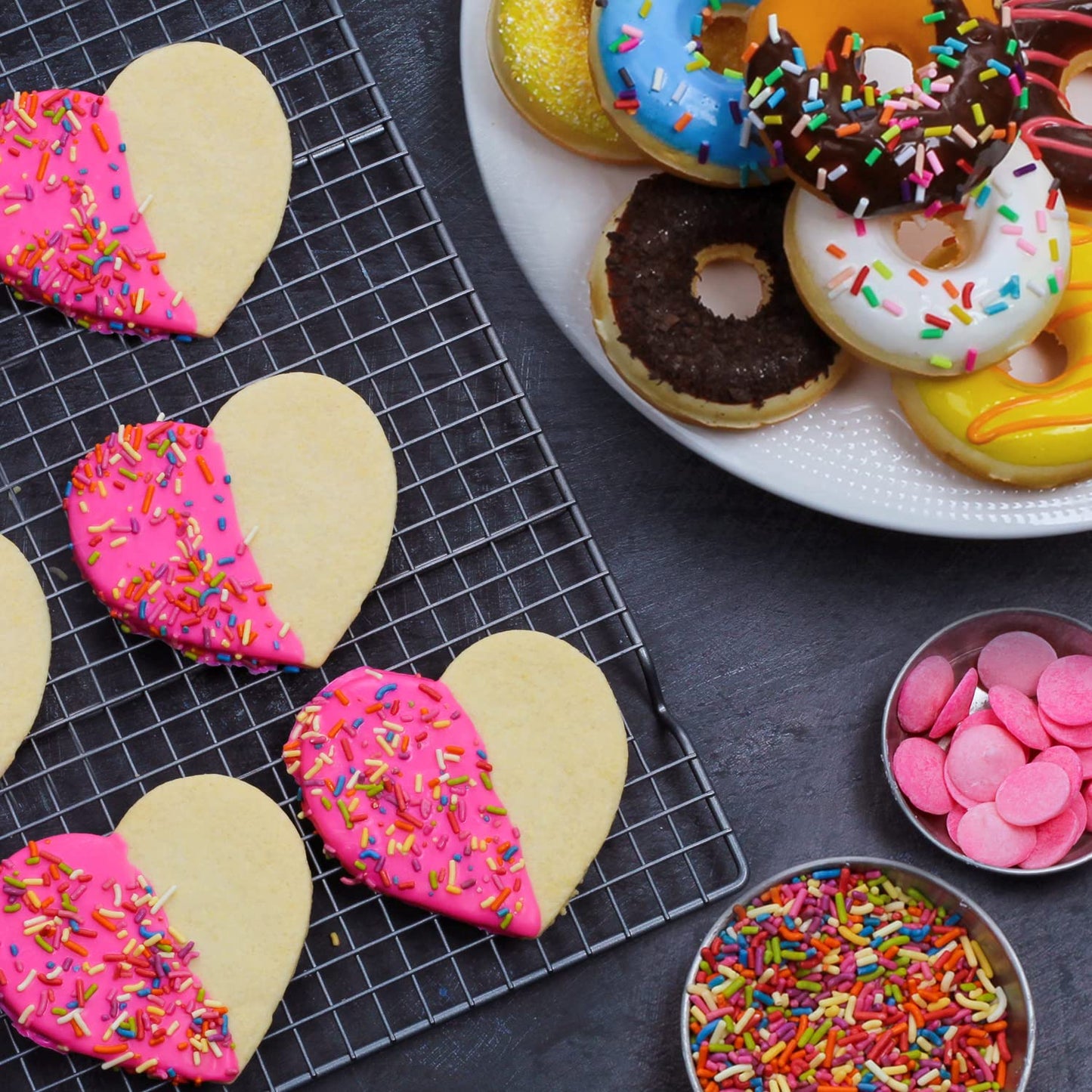 Bulk Sprinkles Dye Free - 6 Pounds - All Natural Sprinkles - Rainbow Sprinkle Mix - Bulk Jimmies, Topping for Cakes, Cookies, Ice-cream