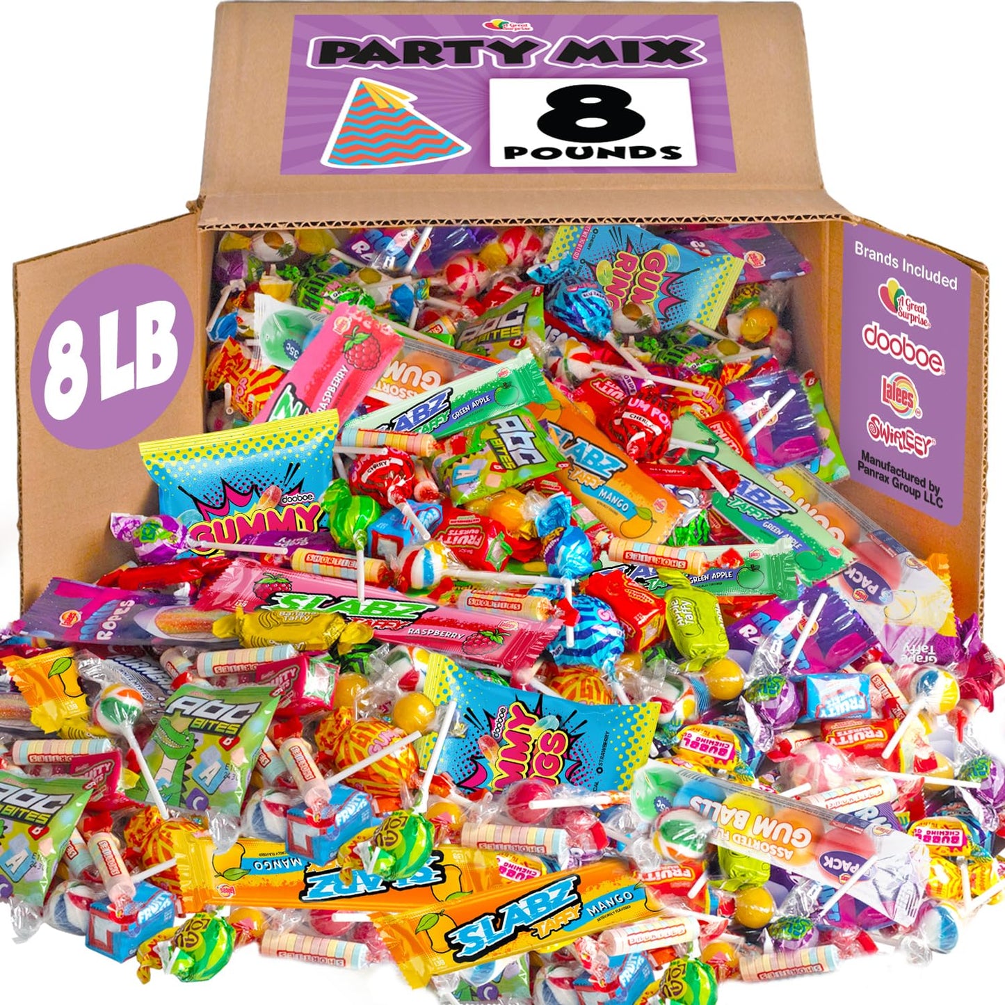 Halloween Candy Bulk - 8 Pound Bundle - Big Bulk Candies for Pinatas, Gifting, Birthdays, Offices, Gift