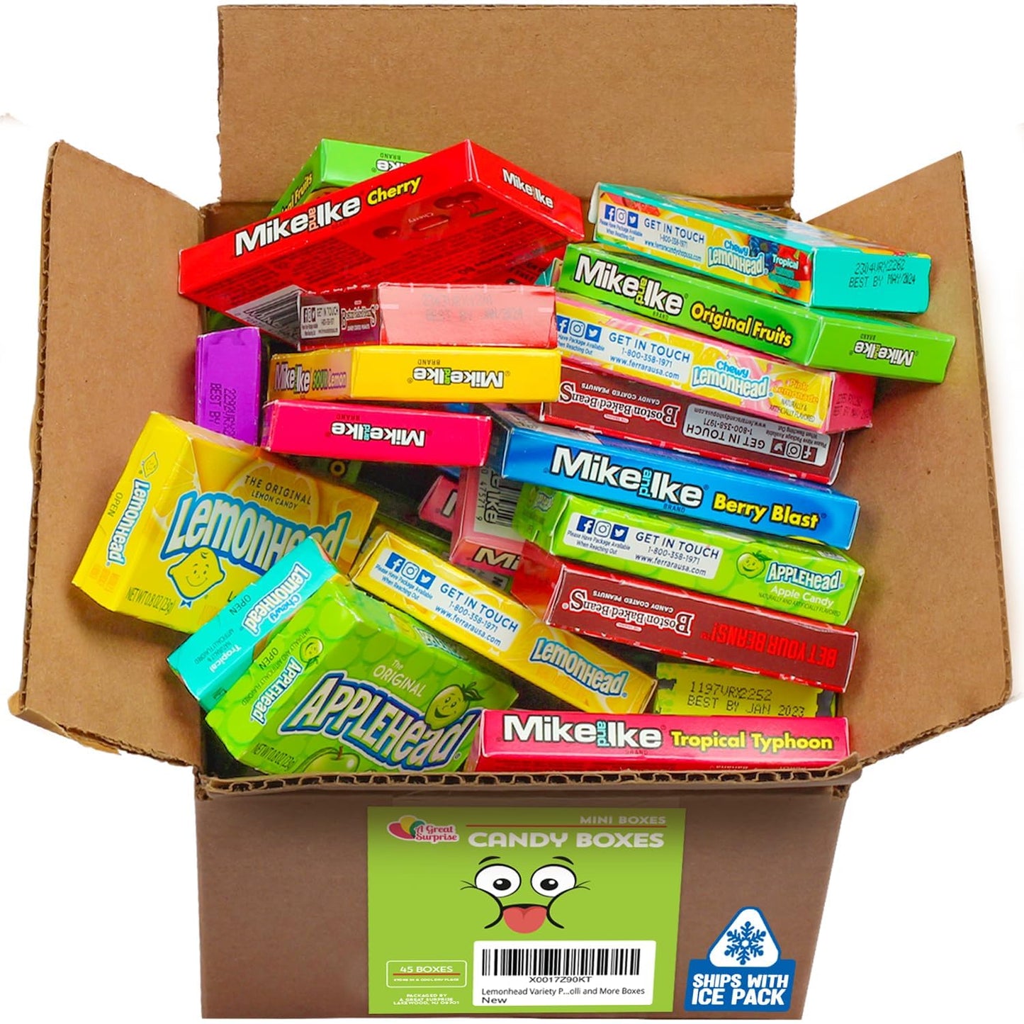 Mini Movie Theater Candy - 45 Individual Halloween Boxes of Change Maker Candy - Trick Or Treat Full Size Candies