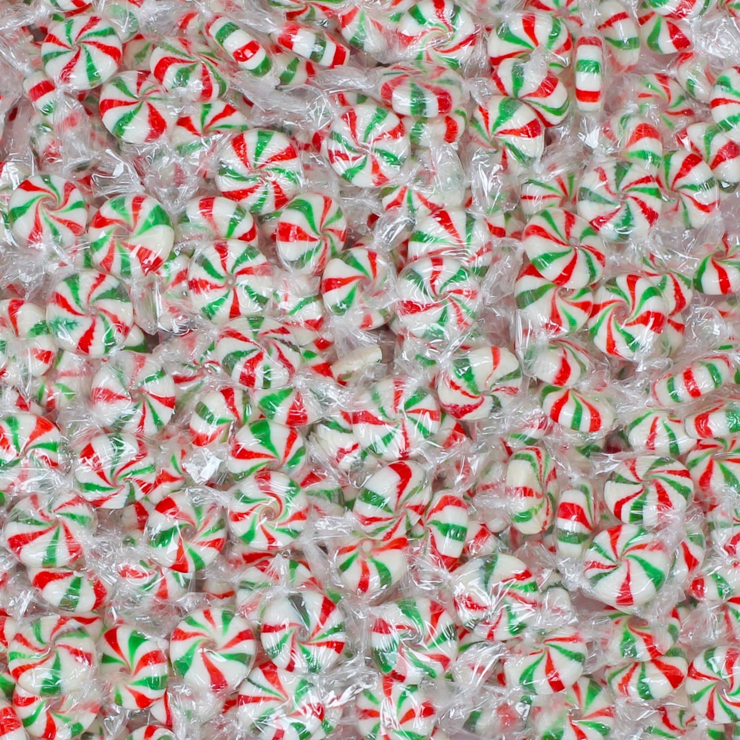 Christmas Peppermint Starlights - 3 Pounds - Mints Bulk Candy - After Dinner Mints - Peppermint Hard Candy - Red and Green Candies