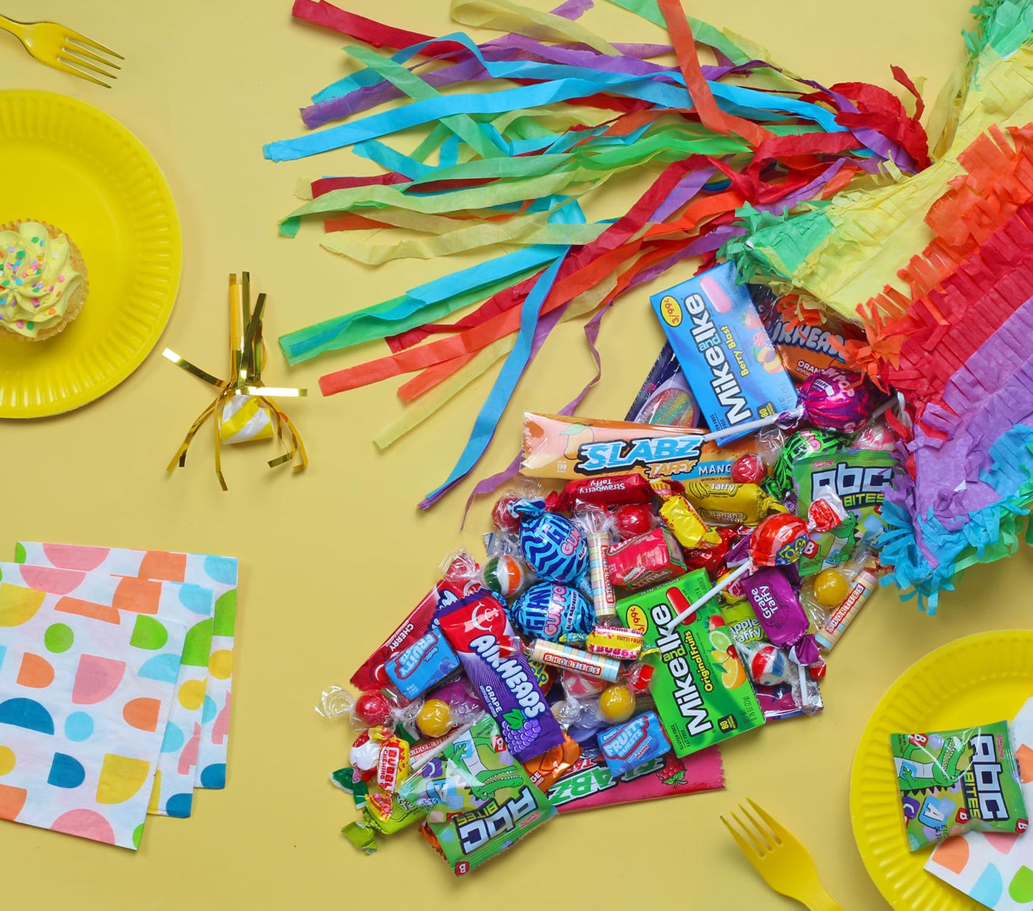Birthday Party Candy Mix - 4 Pounds - Bulk Pinata Stuffers - Halloween Large Candy Bag For Party Treat Favors
