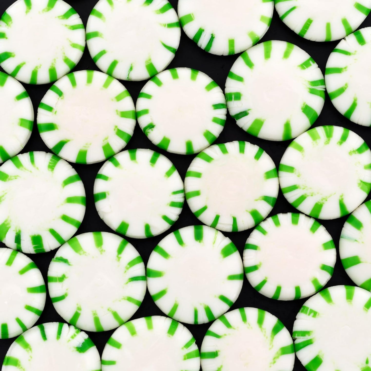 Spearmint Mints Starlight - 4 LB Bulk Hard Candies - Mint Candy - Green and White Mints - Individually Wrapped - Refreshing Candy Suckers