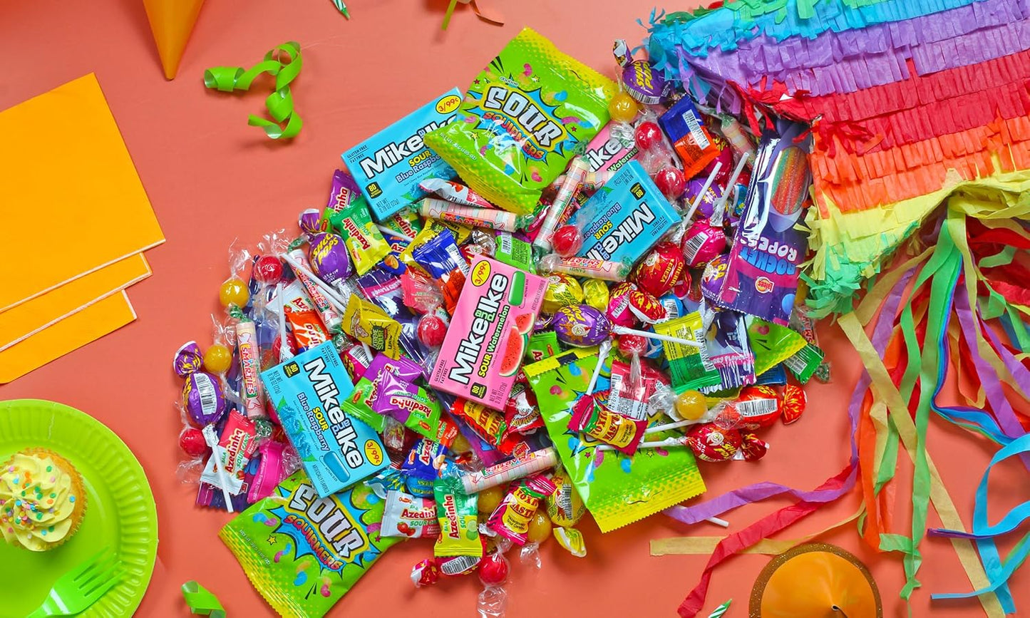 Sour Candy Bulk - 4 Pounds - Sour Candy Variety Pack- Bulk Camp Summer Sour Candy Mix - Assorted Pinata Candies - Goodie Bag Mix - Super Sour Party Favors for Kids