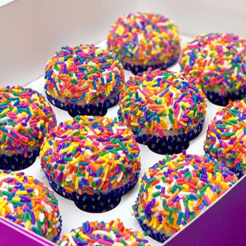 Bulk Rainbow Sprinkles - 18 LB Case - Wholesale Bulk Toppings, Great for Bakeries & Ice Cream Shops