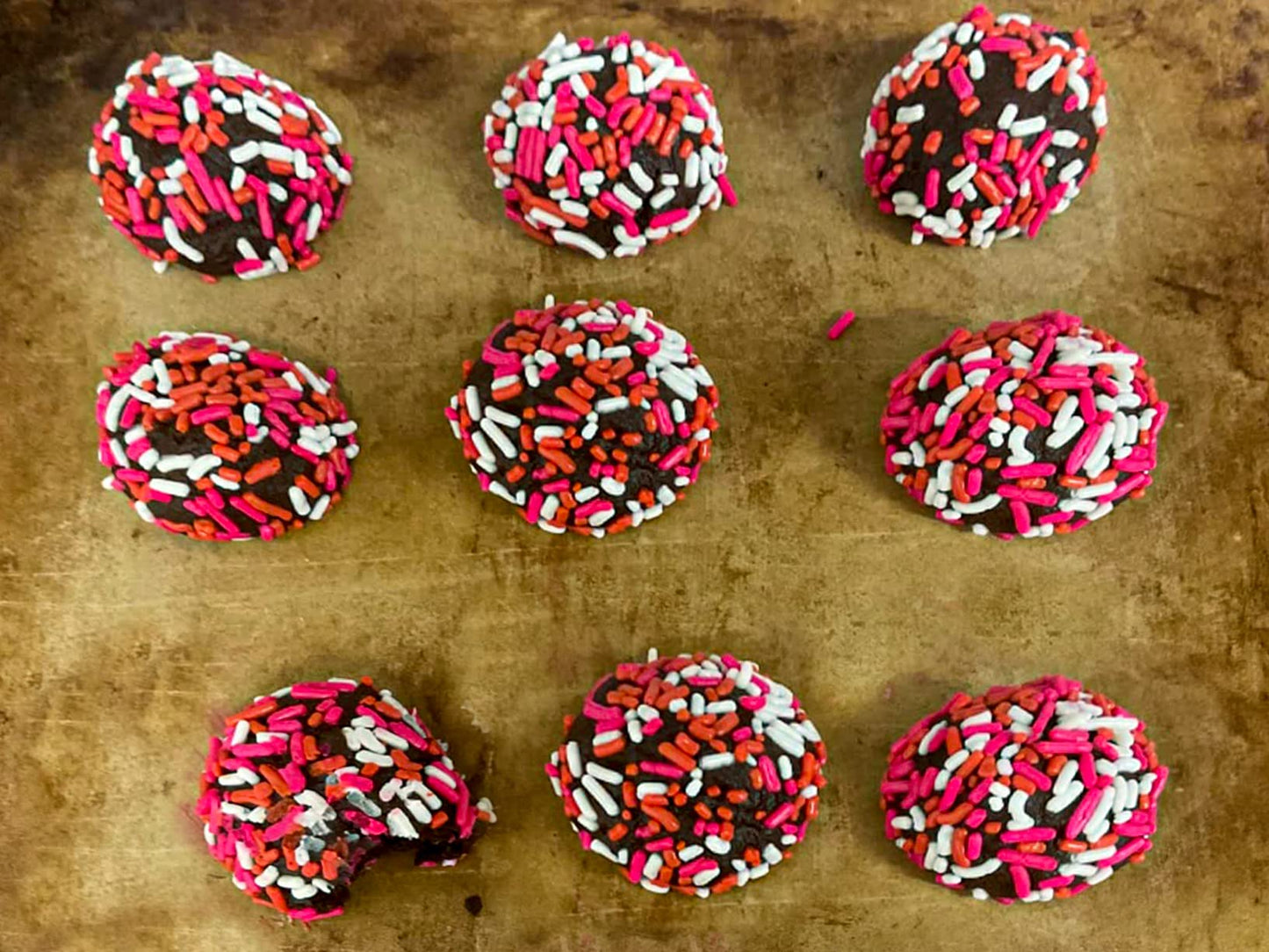 Princess Sprinkles - 2.2 LB - A Great Surprise Sprinkles - Red, Pink & White Sprinkles - Bulk Jimmies for Cupcakes, Cookies, Ice Cream and More