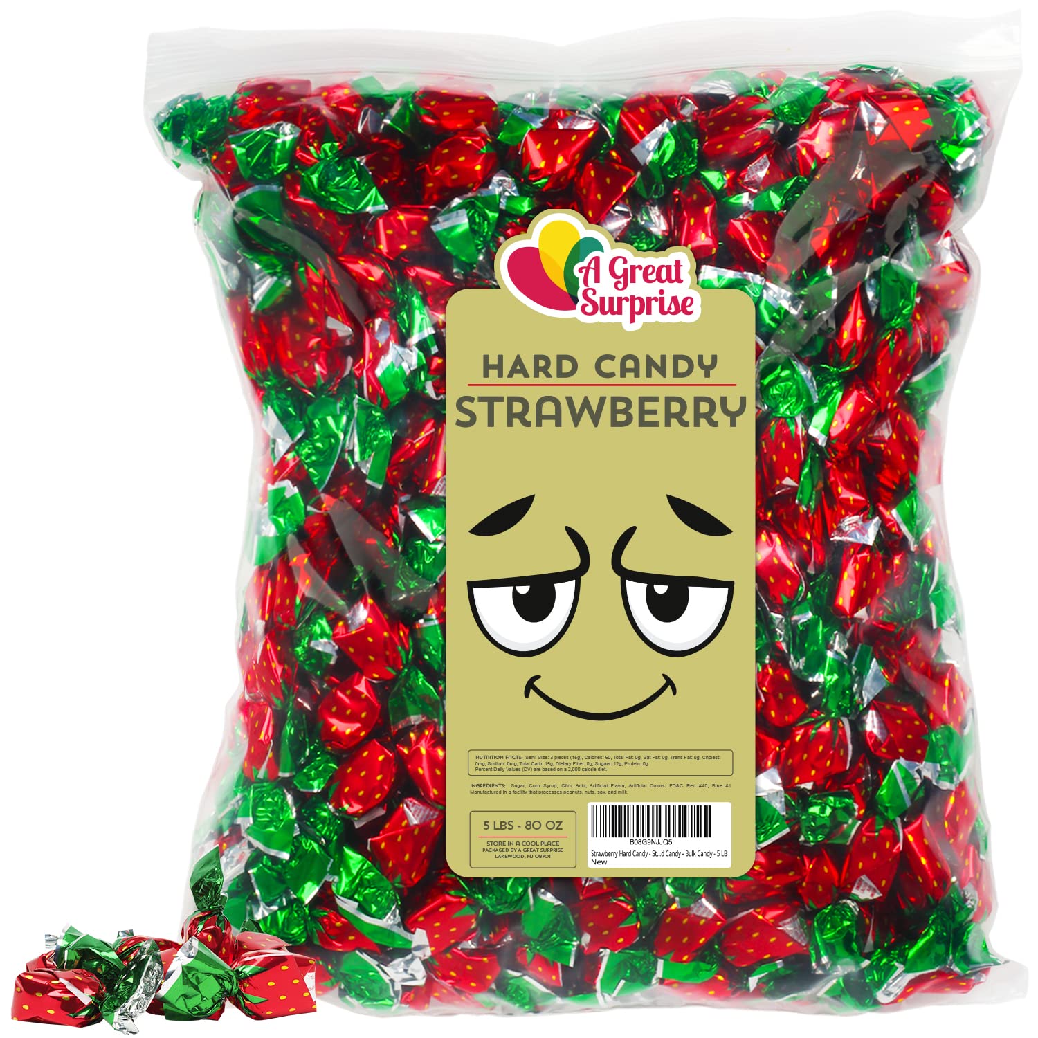 Strawberry Hard Candy - Strawberry Bon Bons - Red Candies - Fruit Flav –  Panrax Group Store
