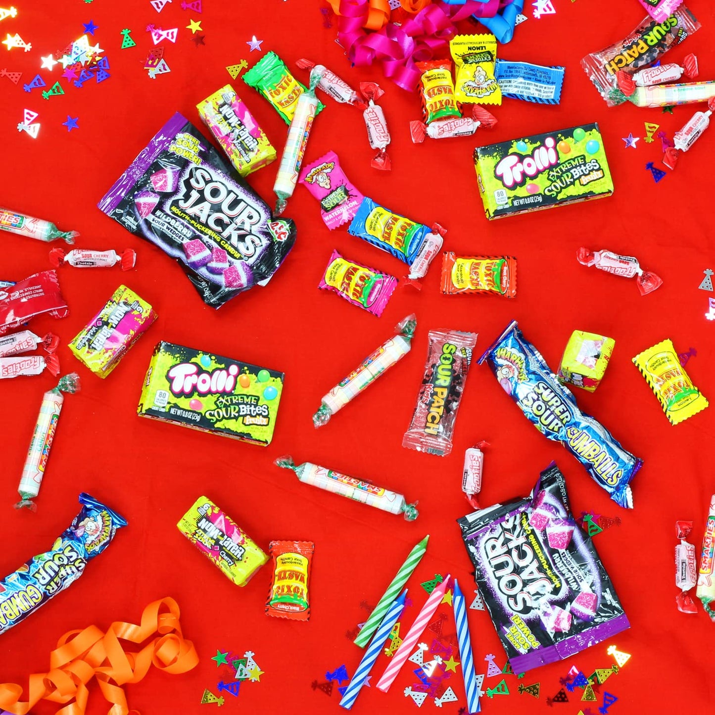 Sour Candy Variety Pack - Bulk Candy - Individually Wrapped Candy - Assorted Candy - Candy For Party Favors For Kids (2 Pounds)