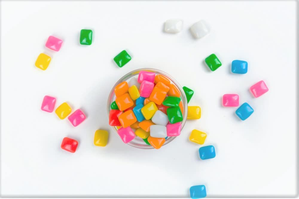 A Great Surprise Mini Chiclets Gum - 3 Pounds - Fruity Tabs Chicklets - Gumball Candy Machine Refills - Assorted Colors/Flavors