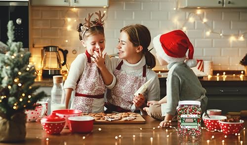 Christmas Sprinkles Bulk - 1.6 Pounds - Holiday Jimmies - Red White and Green Xmas Baking Toppings for Cookies, Cakes, Cupcakes, and More!