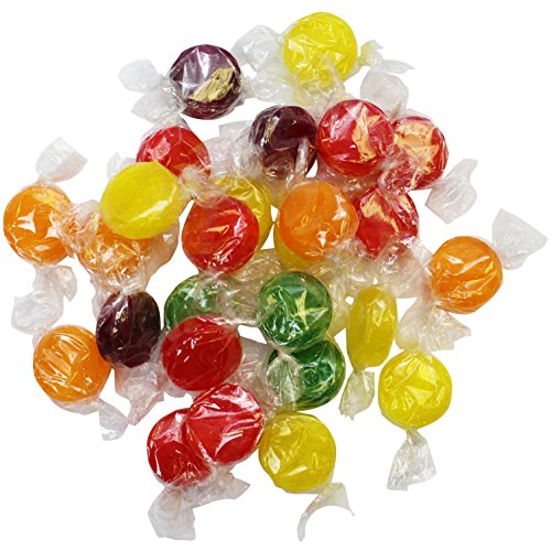A Great Surprise Assorted Fruit Discs - 4 Pound Bag - Bulk Individually Wrapped Candy - Fruit Flavored Candies
