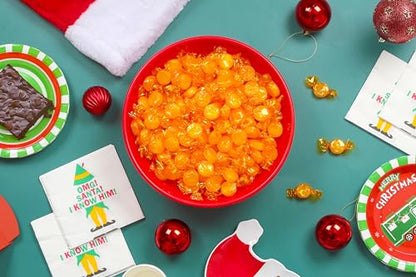 Butterscotch Hard Candy - 4 Pounds - Individually Wrapped Butter Scotch Candies - Yellow Candy - Butterscotch Discs Buttons - Bulk Candy