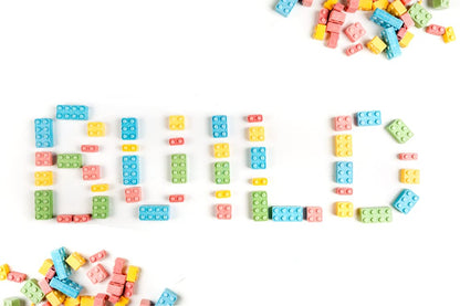 Building Blocks Candy - 3 Pound Bag - Building Block Candies - Candy Bricks Assorted Flavors - Edible Blocks Assortment