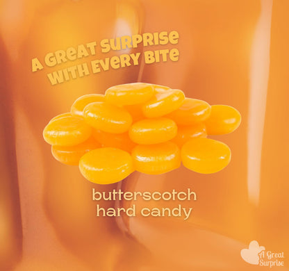Butterscotch Hard Candy - 4 Pounds - Individually Wrapped Butter Scotch Candies - Yellow Candy - Butterscotch Discs Buttons - Bulk Candy