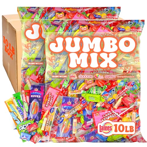 Candy Variety Pack - 10 Pounds - Bulk Candy - Individually Wrapped - Assorted Pinata Candies - Candy For Goodie Bags - Party Favors For Kids
