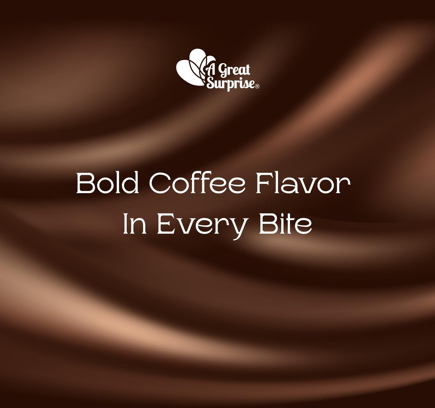 A Great Surprise Coffee-flavored Hard Candies - 3 Pounds - Individually Wrapped - Big Bulk Coffee Candy Original (Dark Roast)