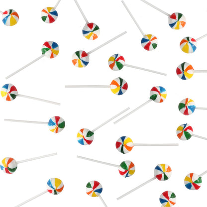 Rainbow Lollipops - 3 Pounds - Rainbow Parade Throws - Beach Ball Pops - Fruit Punch Flavored - Birthday Parties, Carnivals & Events - Colorful Individually Wrapped Suckers