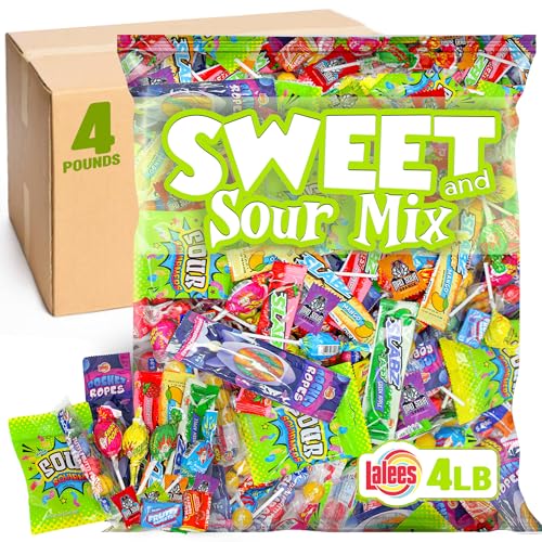 Lalees Sweet and Sour Mix - 4 Pounds - Pinata Candy Assortment - Birthday Party Favors - Novelty Fun Candies