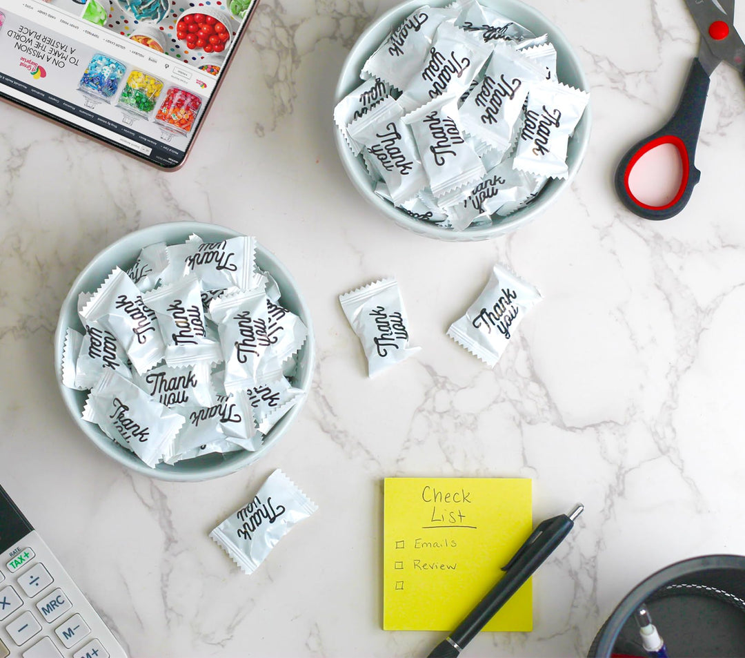 A Great Surprise Thank You Mints - Approx. 300 Pieces - 3 Pounds - Hospitality Bulk Mints Individually Wrapped - Wedding Candy - After Dinner Favors