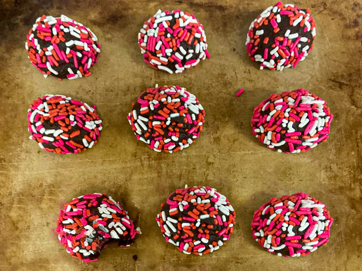 Valentines Day Sprinkles - 2.2 Lb - Pink, Red and White Jimmies - Cookie, Cupcake, Cake Decorating in Bulk