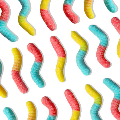 Sour Gummy Worms Bulk Pack - 40 Packs - Individually Wrapped Candy Bags for Kids, Parties, Camp, and Travel | Assorted Flavors, On-the-Go Snacks, Lunchbox Favorites, and Party Favors