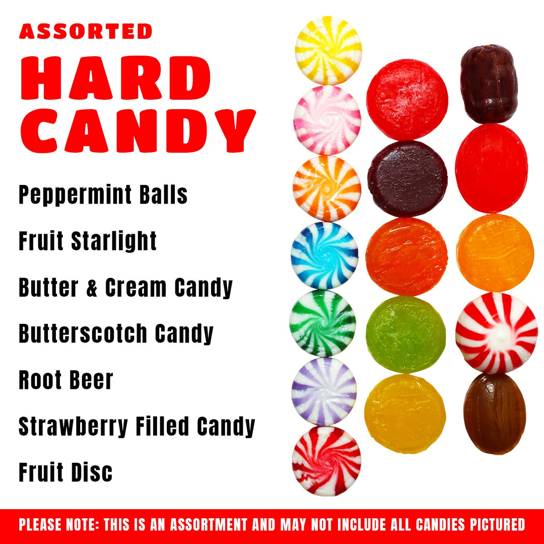 Lalees Bulk Hard Candy  4 Pounds Individually Wrapped Classic Mix  Office Candy Variety Pack for Desk, Front Counter, Lobby & Events