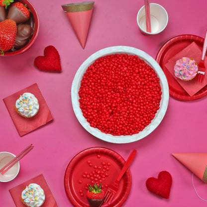 A Great Surprise Red Cinnamon Imperials - 3 Pounds - Red Hot Candy Bulk - Imperial Candies for Machine Refills, Buffet