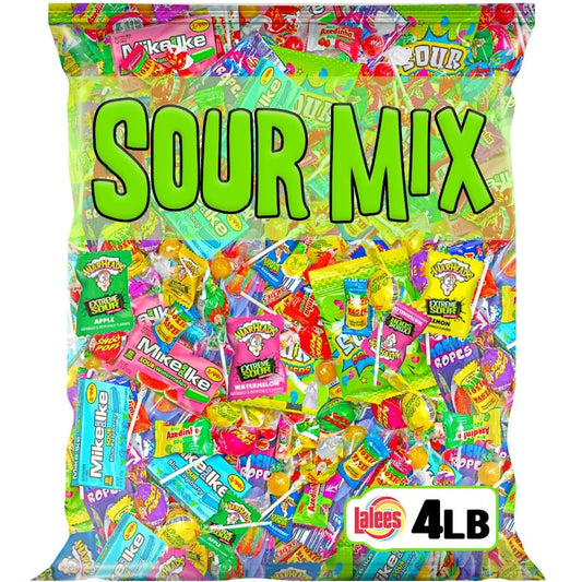 Sour Candy Bulk - 4 Pounds - Sour Candy Variety Pack- Bulk Camp Summer Sour Candy Mix - Assorted Pinata Candies - Goodie Bag Mix - Super Sour Party Favors for Kids