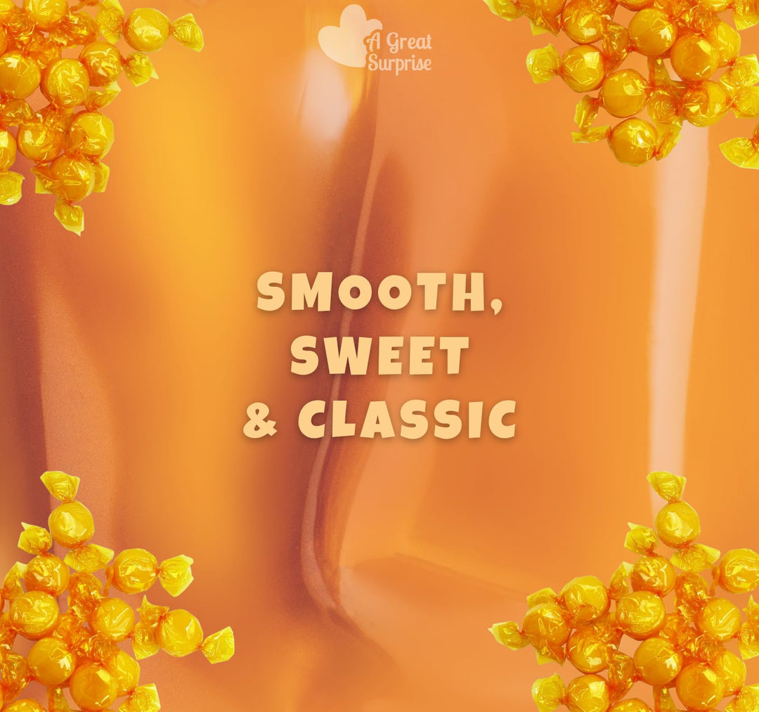 A Great Surprise Butterscotch Hard Candy - 4 Pounds - Individually Wrapped Butter Scotch Candies - Yellow Candy - Butterscotch Discs Buttons - Bulk Candy