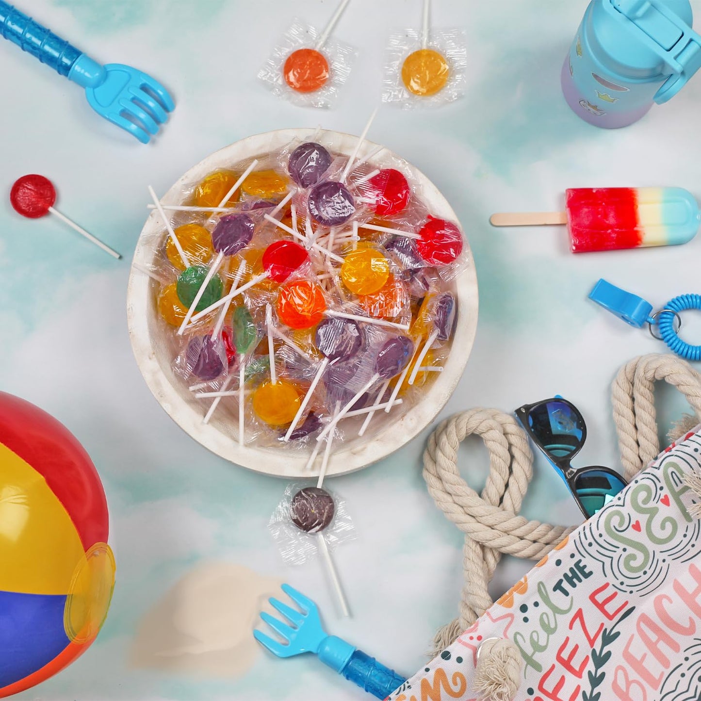 Dooboe Lollipops Bulk - 18 Pounds - Halloween Lollipops Assorted Fruit Flavored - Doctor Offices, Parades, Schools, Parties and More