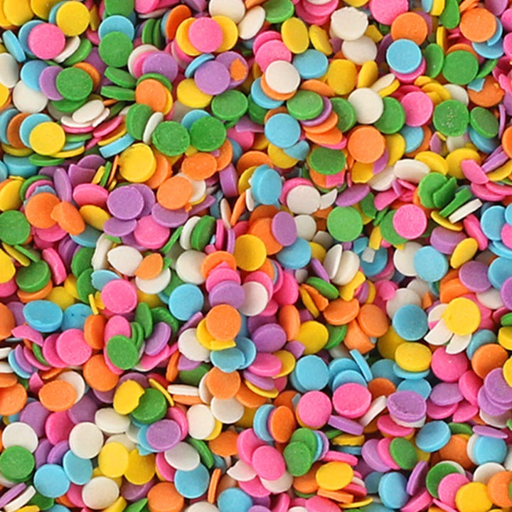 Rainbow Pastel Confetti Sprinkles - 1.7 Pounds - Birthday Pastel Quins - Flat Round Sprinkles - Pastel Candy Quins for Ice Cream, Cookies, Cupcakes, Cake Decorating