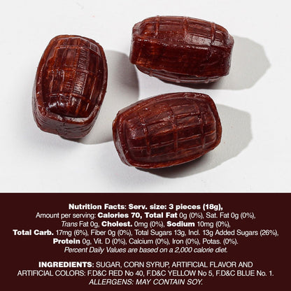 Dooboe Root Beer Barrels Hard Candy - 6 Pounds - Individually Wrapped - Old Fashion Classic Nostalgic Candies