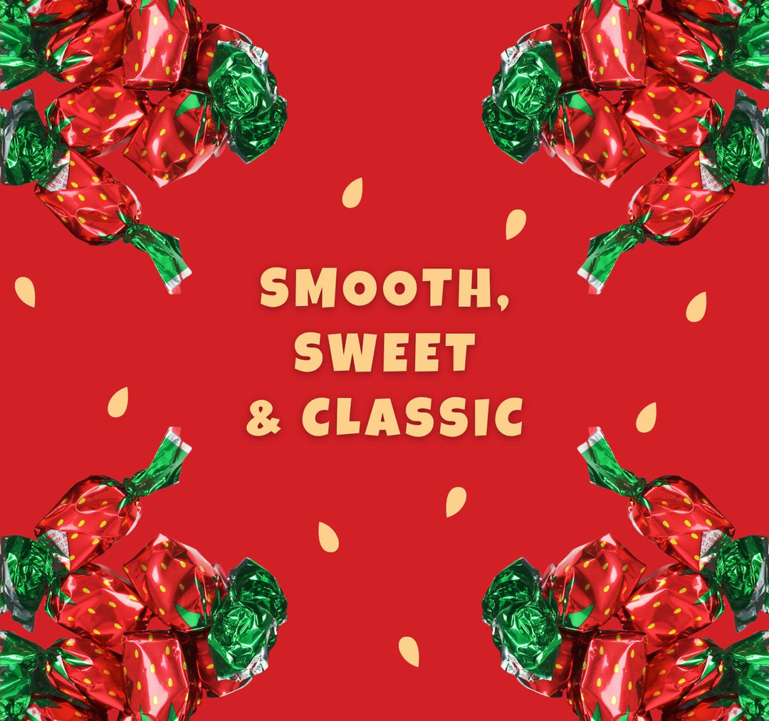 Dooboe Christmas Strawberry Hard Candy - 6 Pounds - Holiday Strawberry Filled Bon Bons Bulk - Individually Wrapped Candy for Office