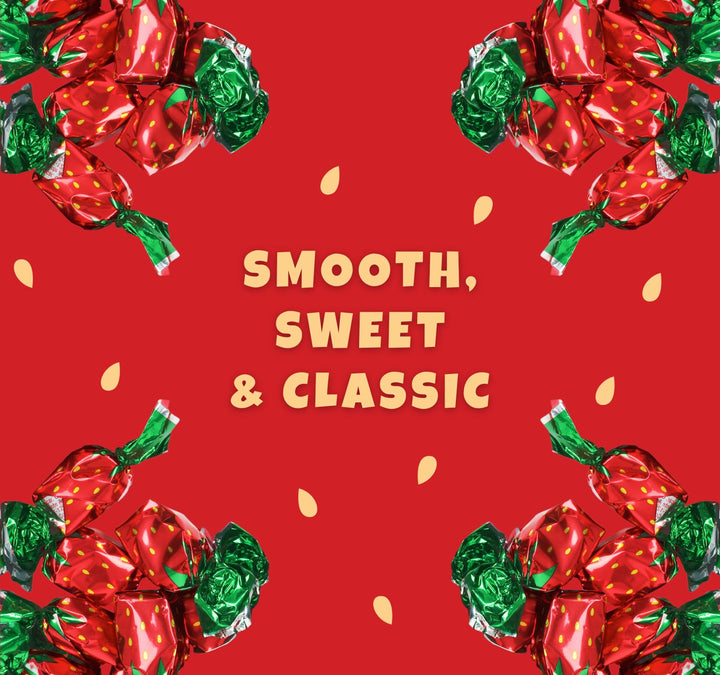 Dooboe Christmas Strawberry Hard Candy - 6 Pounds - Holiday Strawberry Filled Bon Bons Bulk - Individually Wrapped Candy for Office