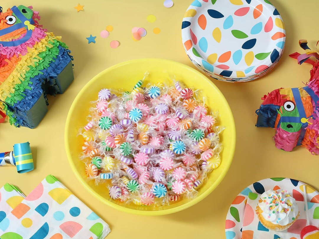 Christmas Assorted Fruit Starlights - 3 Pounds - Pinwheel Fruit Candies - Fruit Flavored Hard Candy - Individually Wrapped -Office, Desk, Classroom