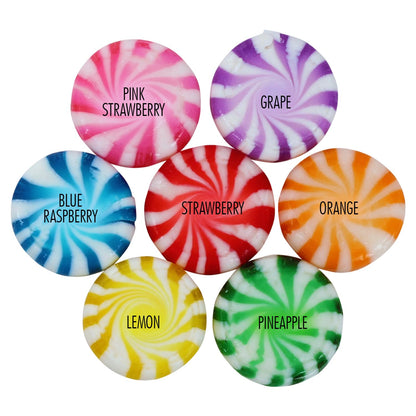 Assorted Fruit Starlights - 3 Pounds - Pinwheel Fruit Candies - Fruit Flavored Hard Candy - Individually Wrapped -Office, Desk, Classroom