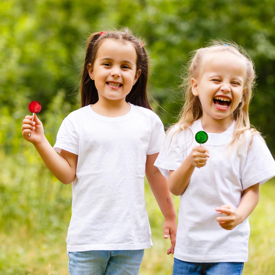 A Great Surprise Classic Lollipops - 3 Pounds - Halloween Lollipops - Trick or Treat Individually Wrapped Candies - Flat Round Bulk Suckers For Kids, Doctors Office, Schools, Banks
