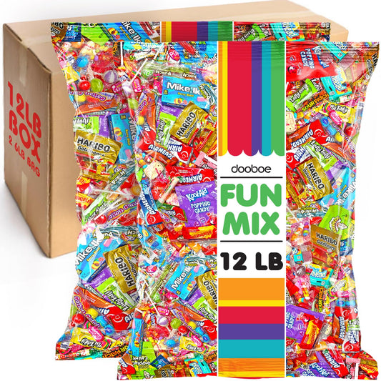 Bulk Candy - 12 Pounds - Huge Parade Candy Assortment - Bulk Candy Individually Wrapped For Schools, Offices, Parties
