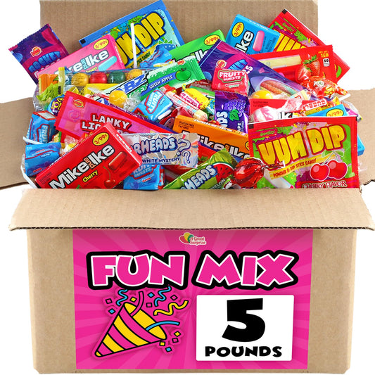Pinata Bulk Candy - 5 Pounds - Pinata Candies Stuffer/Fillers - Bulk Candy Variety Pack- Parade Candy - Individually Wrapped Assorted Candies - Party Candy Assortment for Goodie Bags - Bulk Candy Mix Party Favors