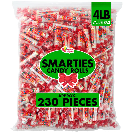 Smarties Candy - 4 Pounds - Party Favor Candy - Parade Candy - Candies for Goodie Bags - Candy for Classroom - Bulk Candy Individually Wrapped