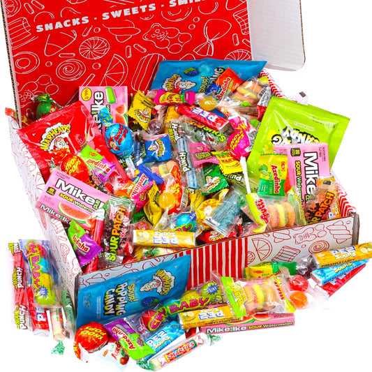Sour Candy Gift Box - 3 Pounds - Kids Candy Package - Sour Candy Variety Pack - Sour Candies Gift Basket - Candy Gift for Children and Adults