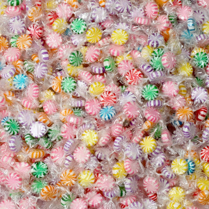 Assorted Fruit Starlights - 3 Pounds - Pinwheel Fruit Candies - Fruit Flavored Hard Candy - Individually Wrapped -Office, Desk, Classroom