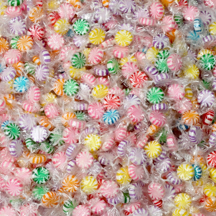 Christmas Assorted Fruit Starlights - 3 Pounds - Pinwheel Fruit Candies - Fruit Flavored Hard Candy - Individually Wrapped -Office, Desk, Classroom