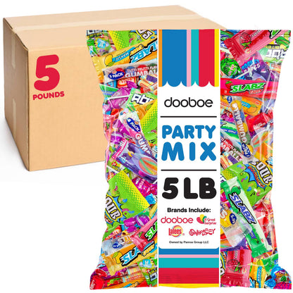 Dooboe Bulk Candy Bag - 5 Pounds - Variety Pack Candy - Assorted Candies for Birthdays, Offices, Piata, Gifting